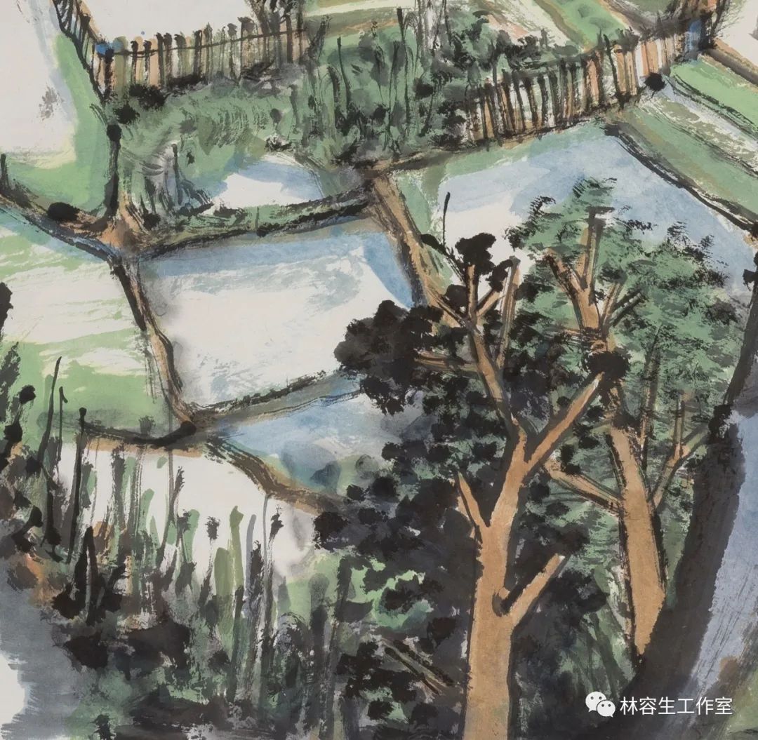 笔墨的凝结  自然的倒影——著名画家林容生的《一条小河》