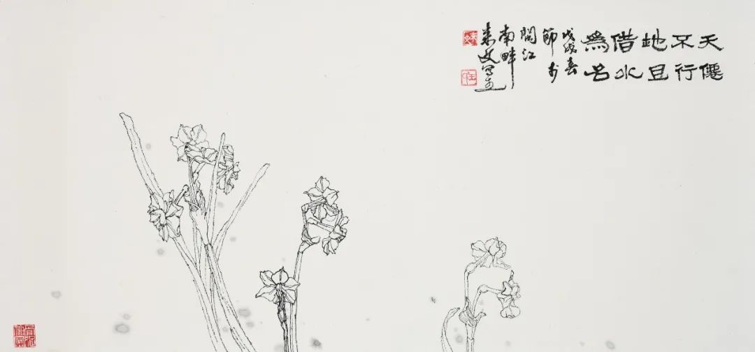 绚烂之极  归于平淡——著名画家王来文白描花卉所寄托的哲思