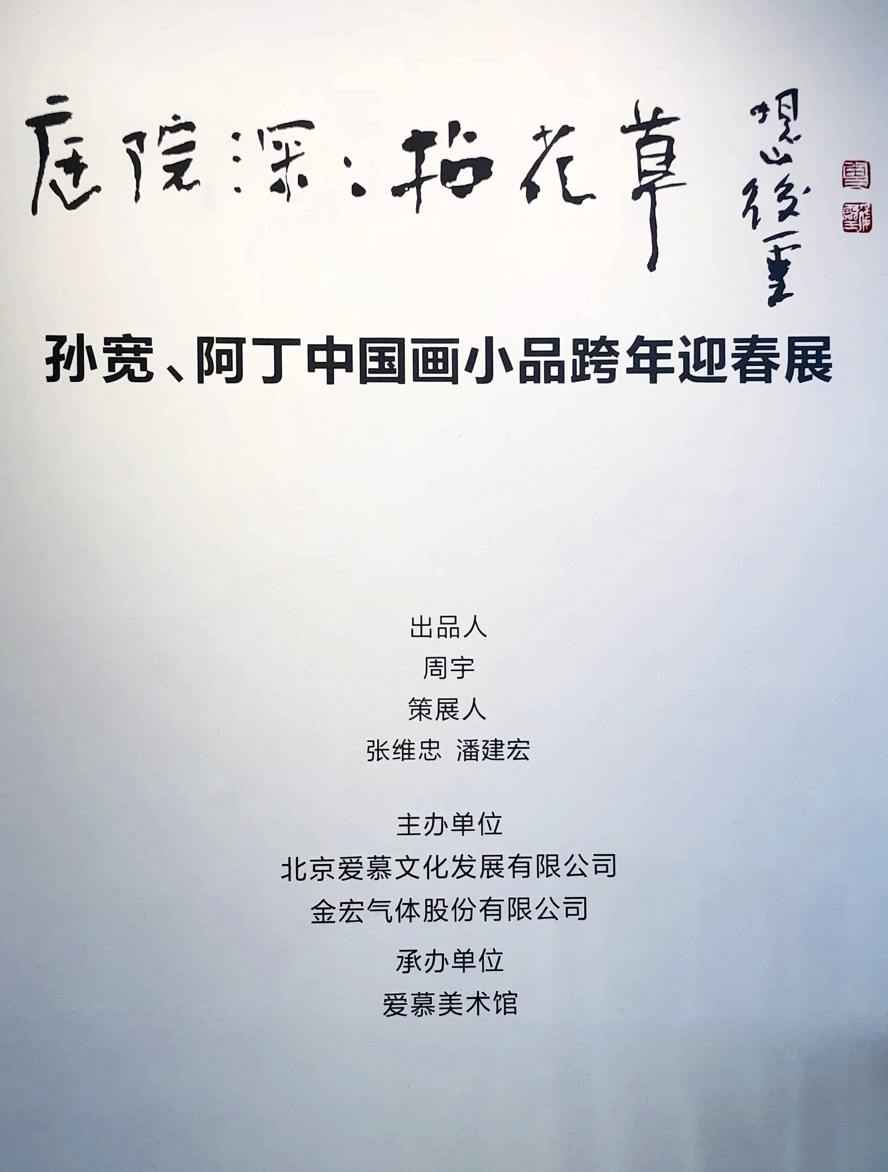 “庭院深深拈花草——孙宽、阿丁中国画小品跨年迎春展”在苏州开幕