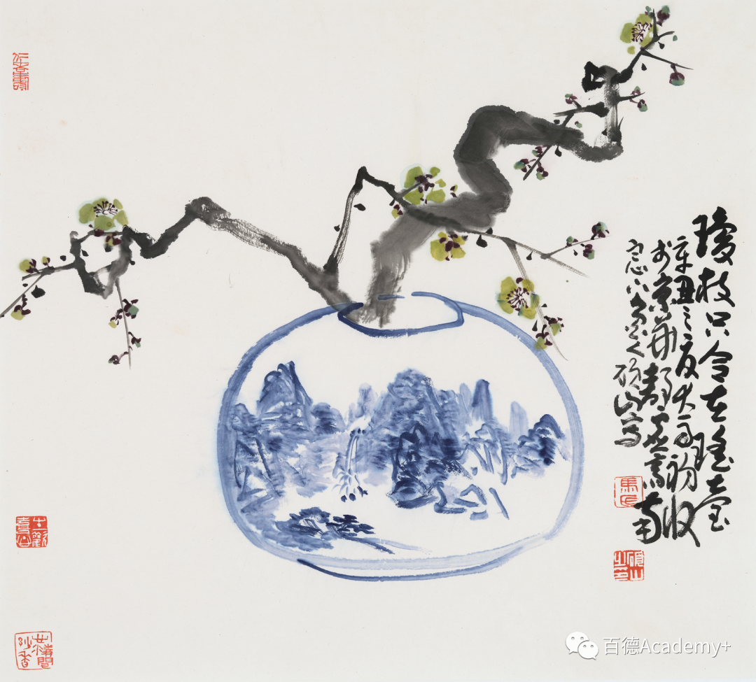 一墨一笔一朱砂，伴水伴山伴青花——著名画家马硕山中国画独特的艺术魅力