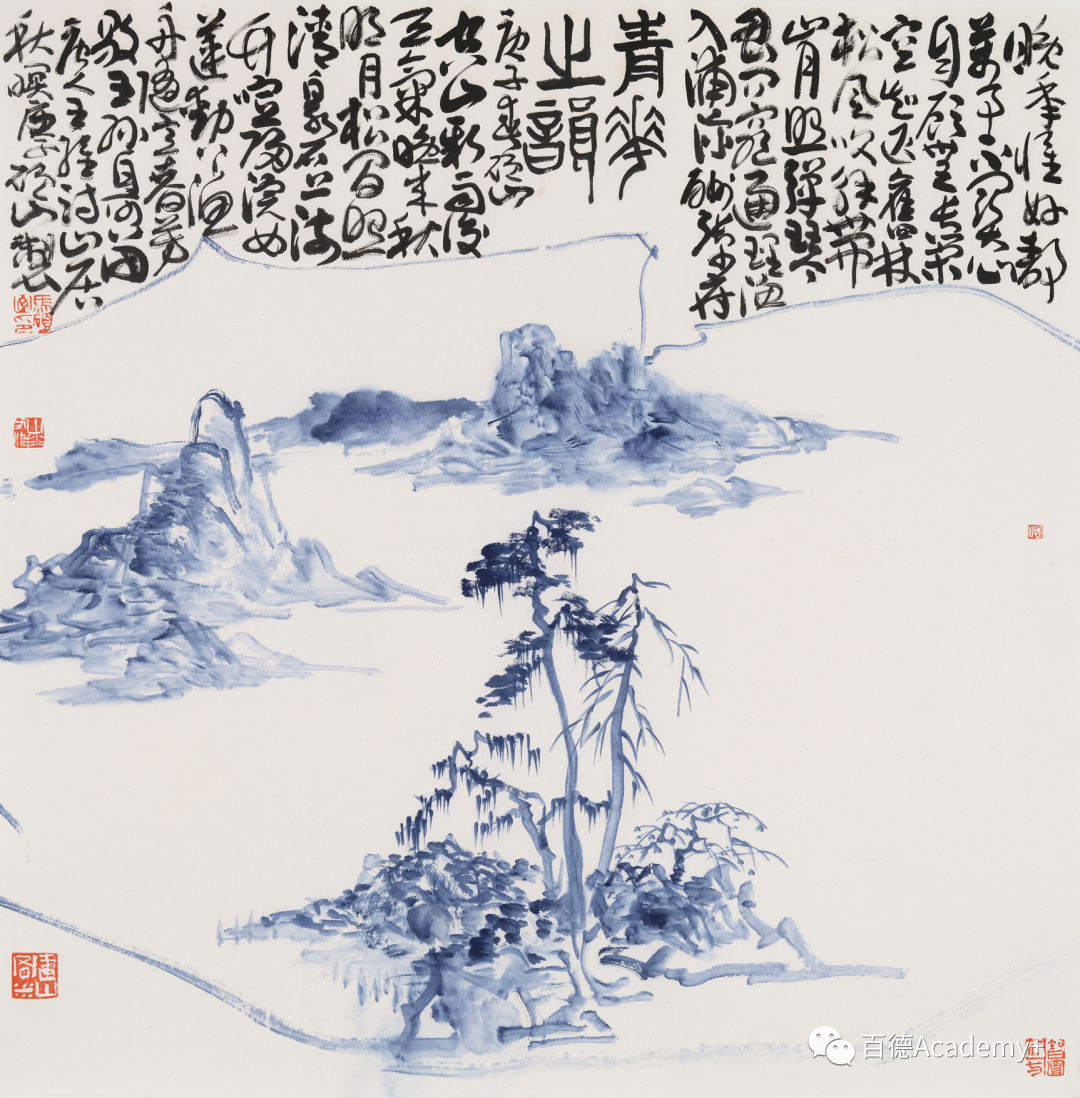 一墨一笔一朱砂，伴水伴山伴青花——著名画家马硕山中国画独特的艺术魅力