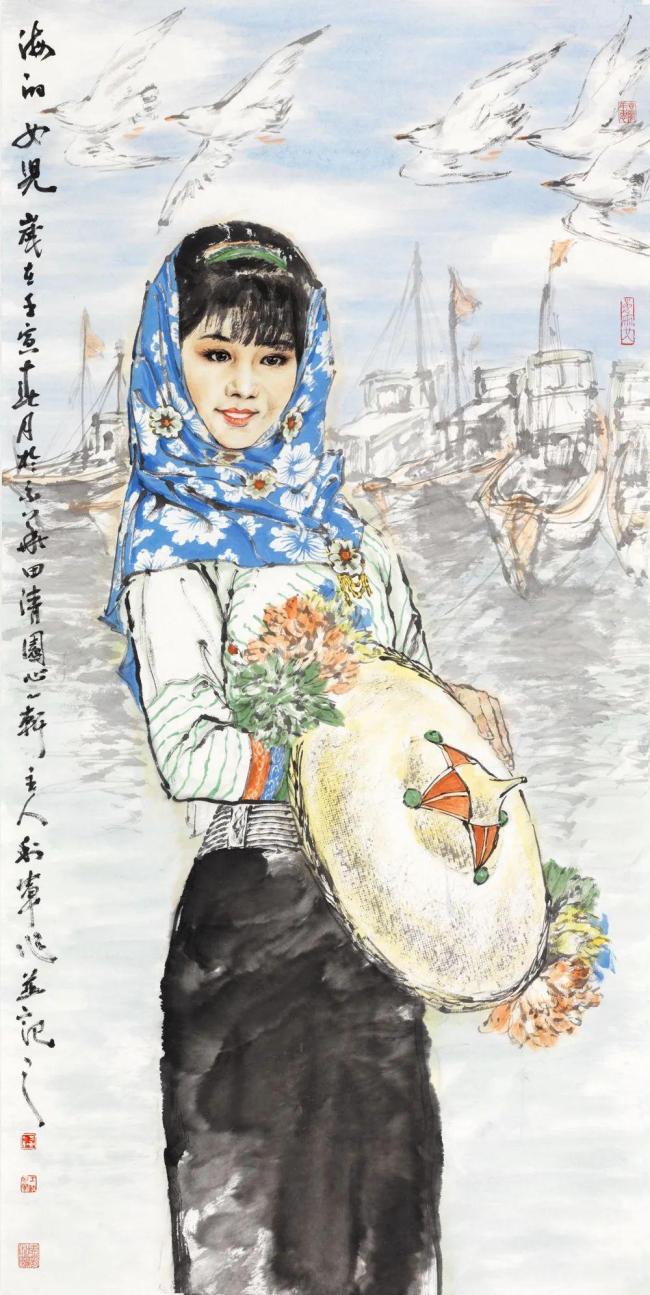 大象无形——著名画家王利军以精品日历展现“海的女儿”的绰约风姿