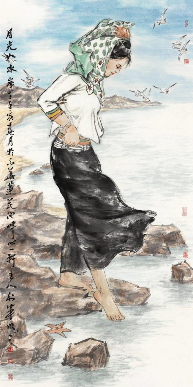 大象无形——著名画家王利军以精品日历展现“海的女儿”的绰约风姿