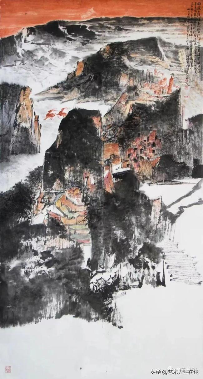 山河锦绣，著名画家曲修诚应邀参加“凤凰来仪·中国画学术提名展（第一回）”