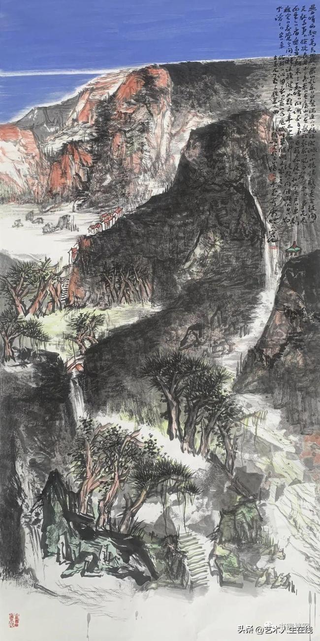 山河锦绣，著名画家曲修诚应邀参加“凤凰来仪·中国画学术提名展（第一回）”
