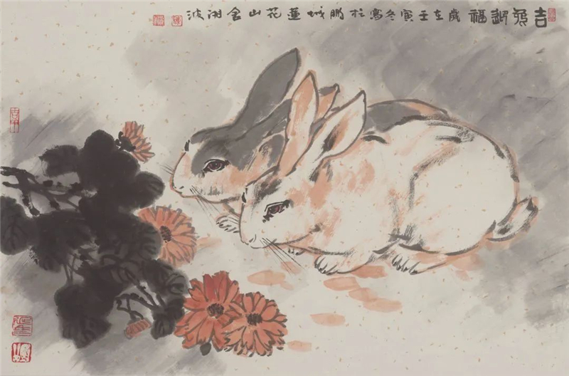 著名画家陈湘波“瑞虎迎兔·生肖作品展”亮相第十八届文博会