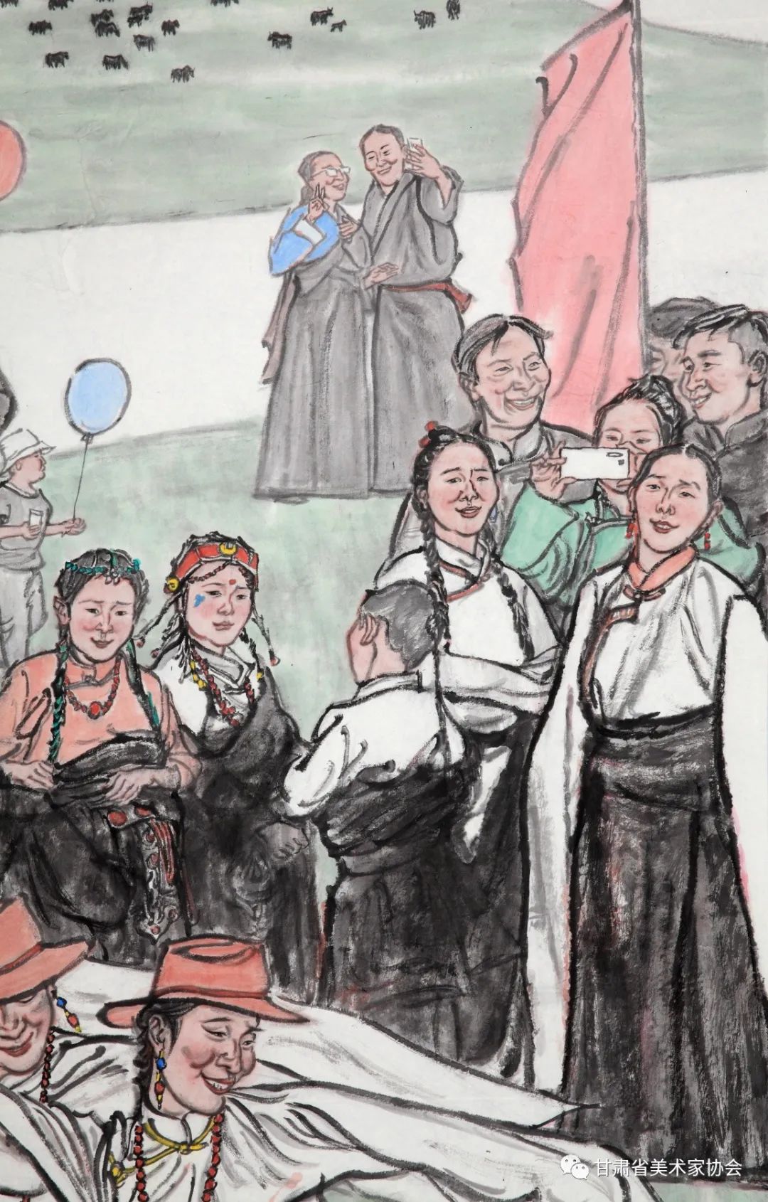 热情奔放 博爱圣洁——著名画家范文阳《美好家园》展现藏族人民新时代美好生活