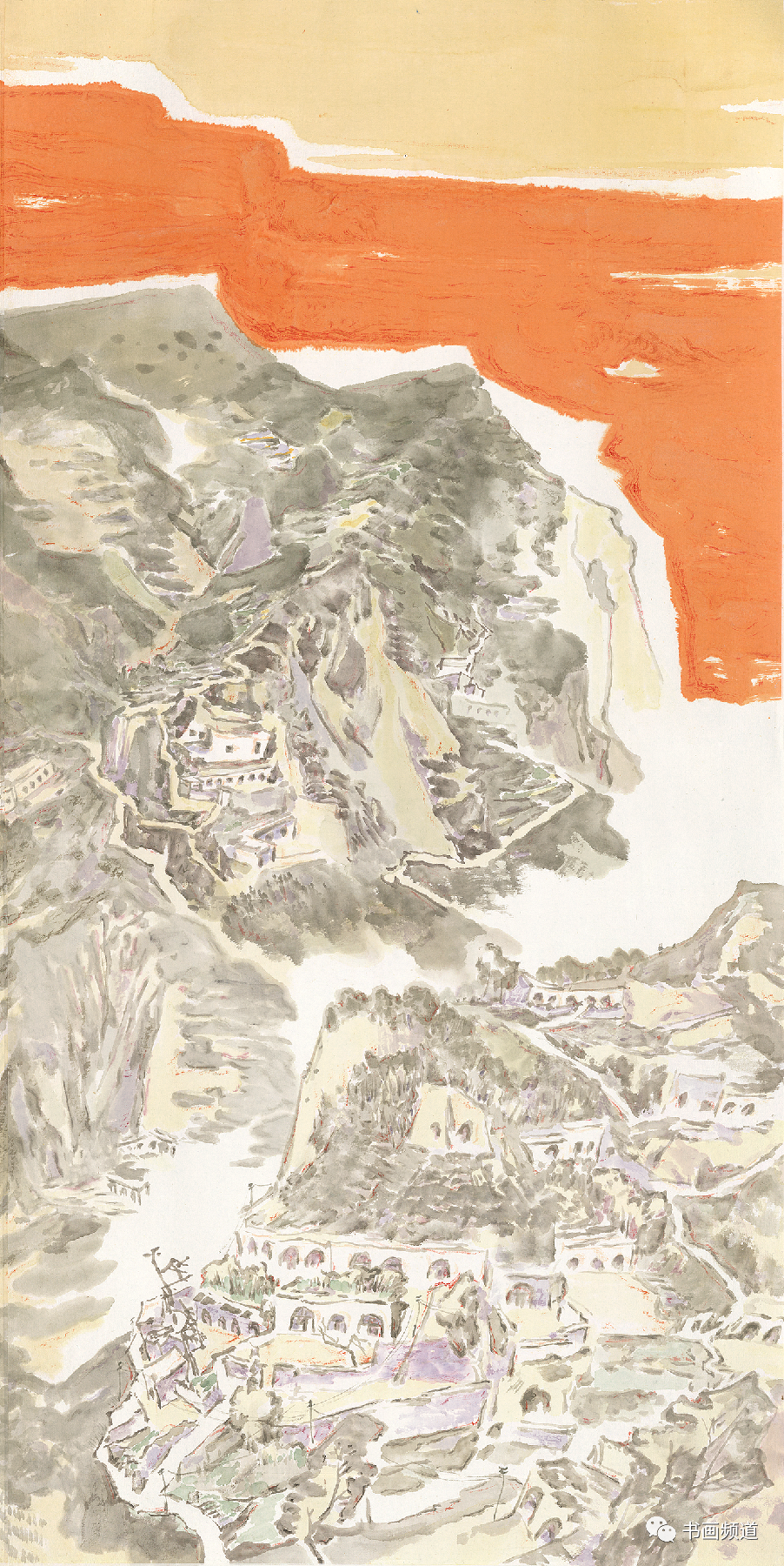 著名画家王跃奎现场创作《云峰山外大江流》，展现​泸州方山胜景
