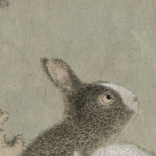 憨态可掬  跃然纸上——著名画家王德芳与笔下的兔子“相谈甚欢”