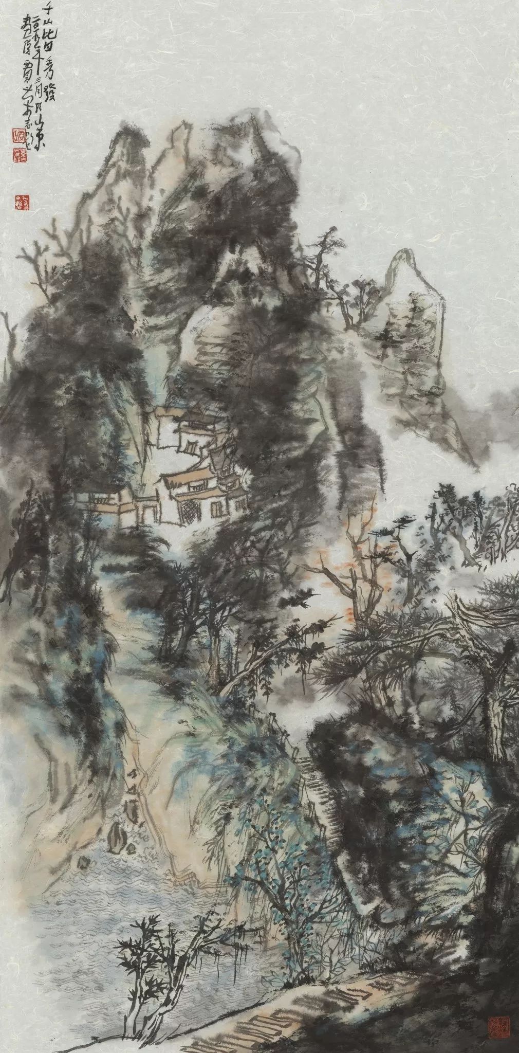 以水墨阐释自然，“得之象外——贾荣志中国画作品迎春展”在济南市图书馆开展