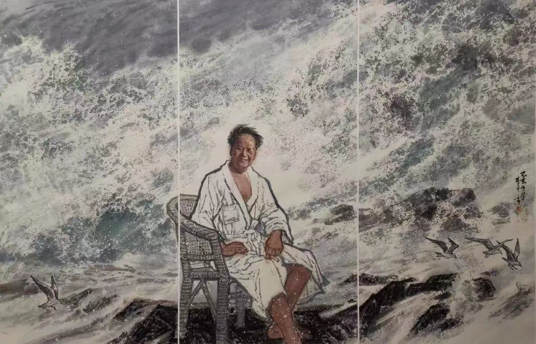 探索海洋 诠释海洋，著名画家李冬深入生活绘就美好愿景