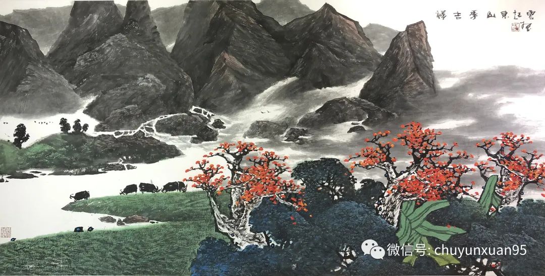 “卯兔迎春——海南省美协中国画艺委会作品展”在海口开幕
