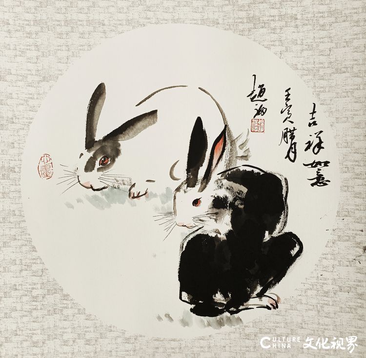 著名画家赵福：兔年画兔贺吉祥