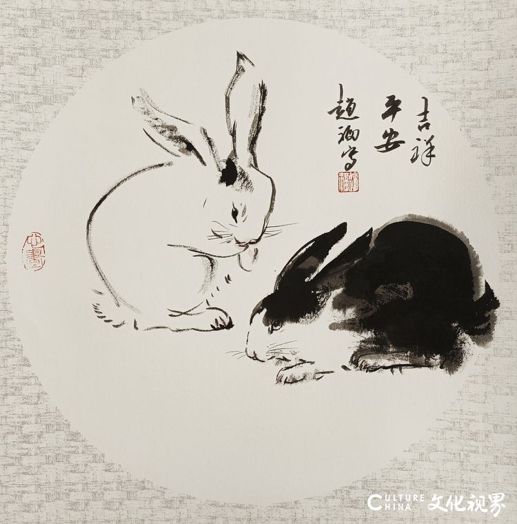 著名画家赵福：兔年画兔贺吉祥