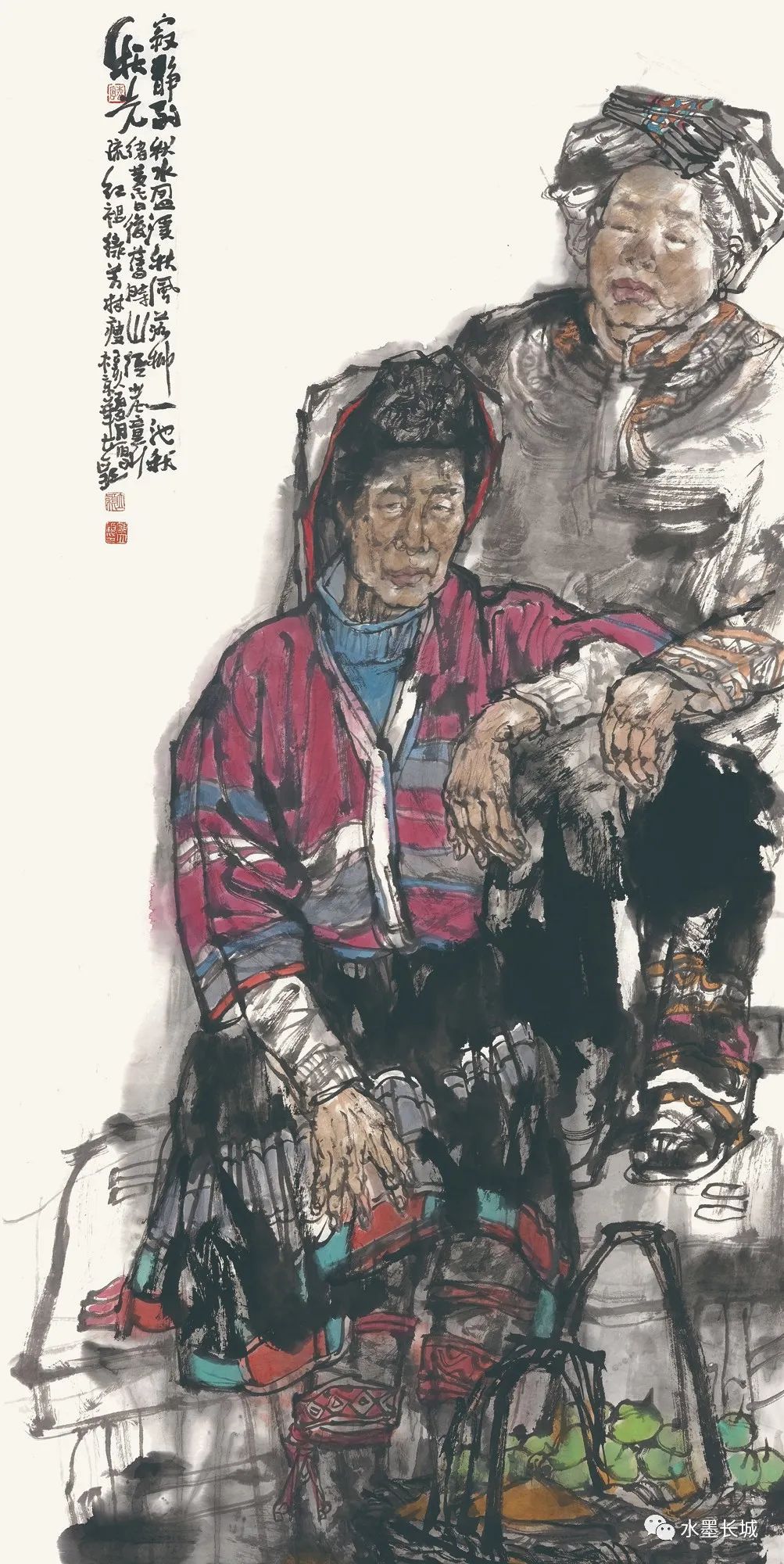 饱含真挚情怀，著名画家邹立颖生动描绘三江侗族“百家宴”