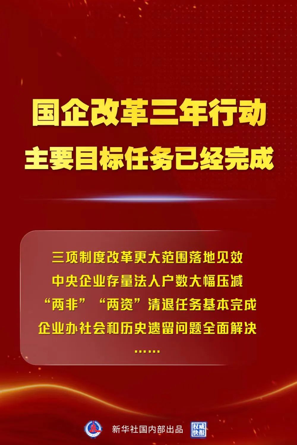 【李想集锦】（170）丨国务院对国企改革三年行动总结，突出了什么？