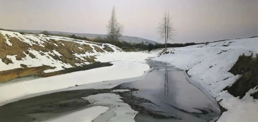 草堆、菜畦、麦地、河岸......陆庆龙用画笔定格“家园”的记忆