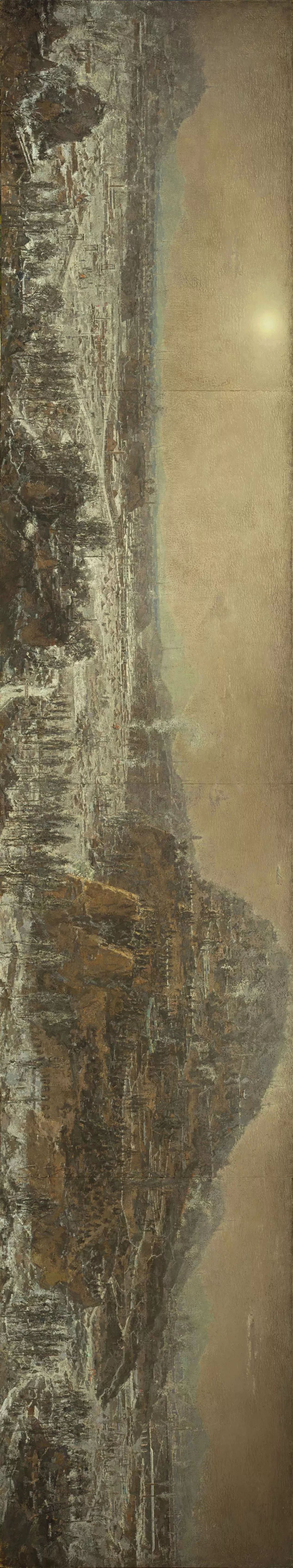 “长卷式”《回望》，画家程治国将东方美学融入油画创作