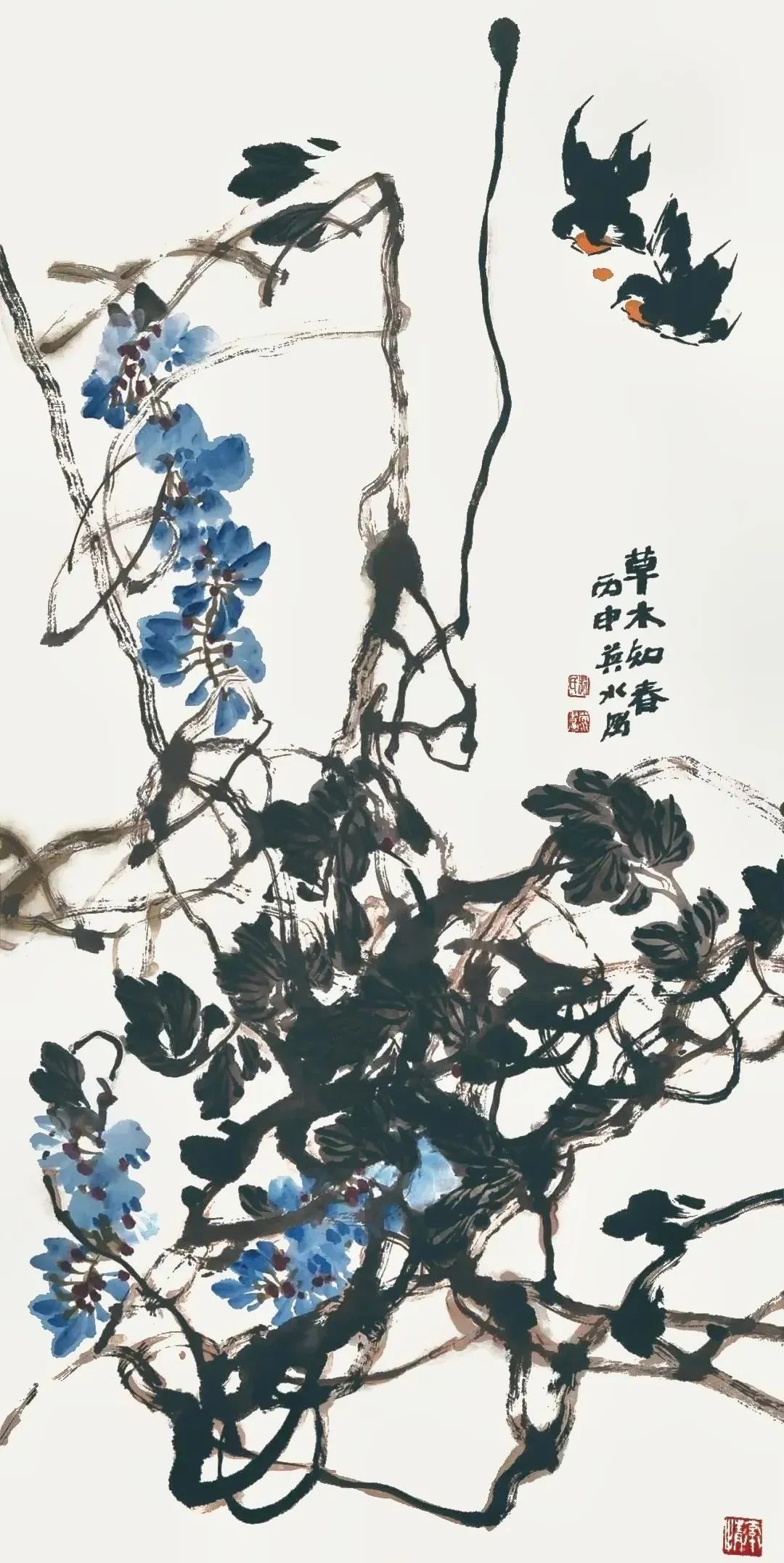 百般红紫斗芳菲，著名画家赵英水应邀参展“癸卯新相——庆新春书画名家网络邀请展”