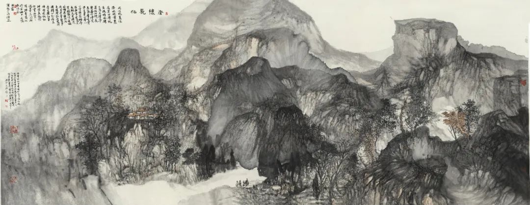 江山如画，著名画家王兴堂应邀参展“玉兔呈祥——中国当代书画名家迎春展”