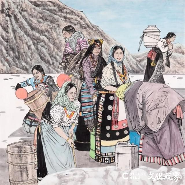 情感真挚  线条流畅，著名画家吴欣民用笔墨诠释原生态藏族风情