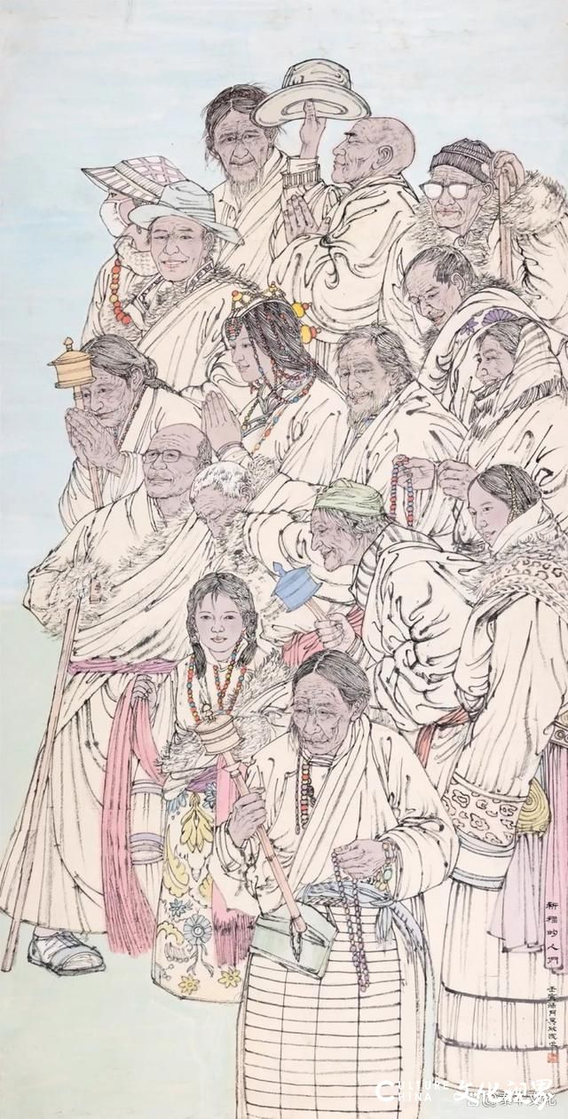 情感真挚  线条流畅，著名画家吴欣民用笔墨诠释原生态藏族风情