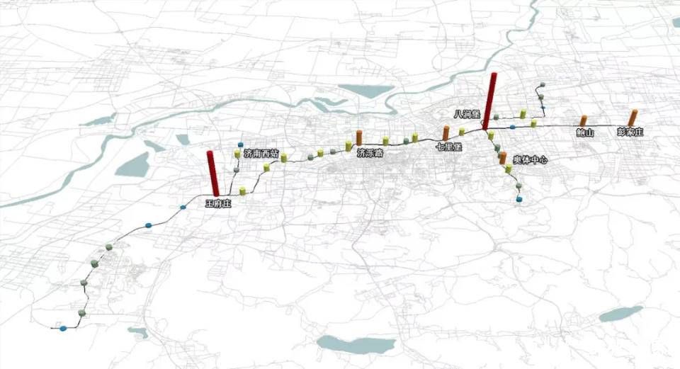 济南地铁乘车数据发布：3号线通勤特征明显，彭家庄站客流量最多