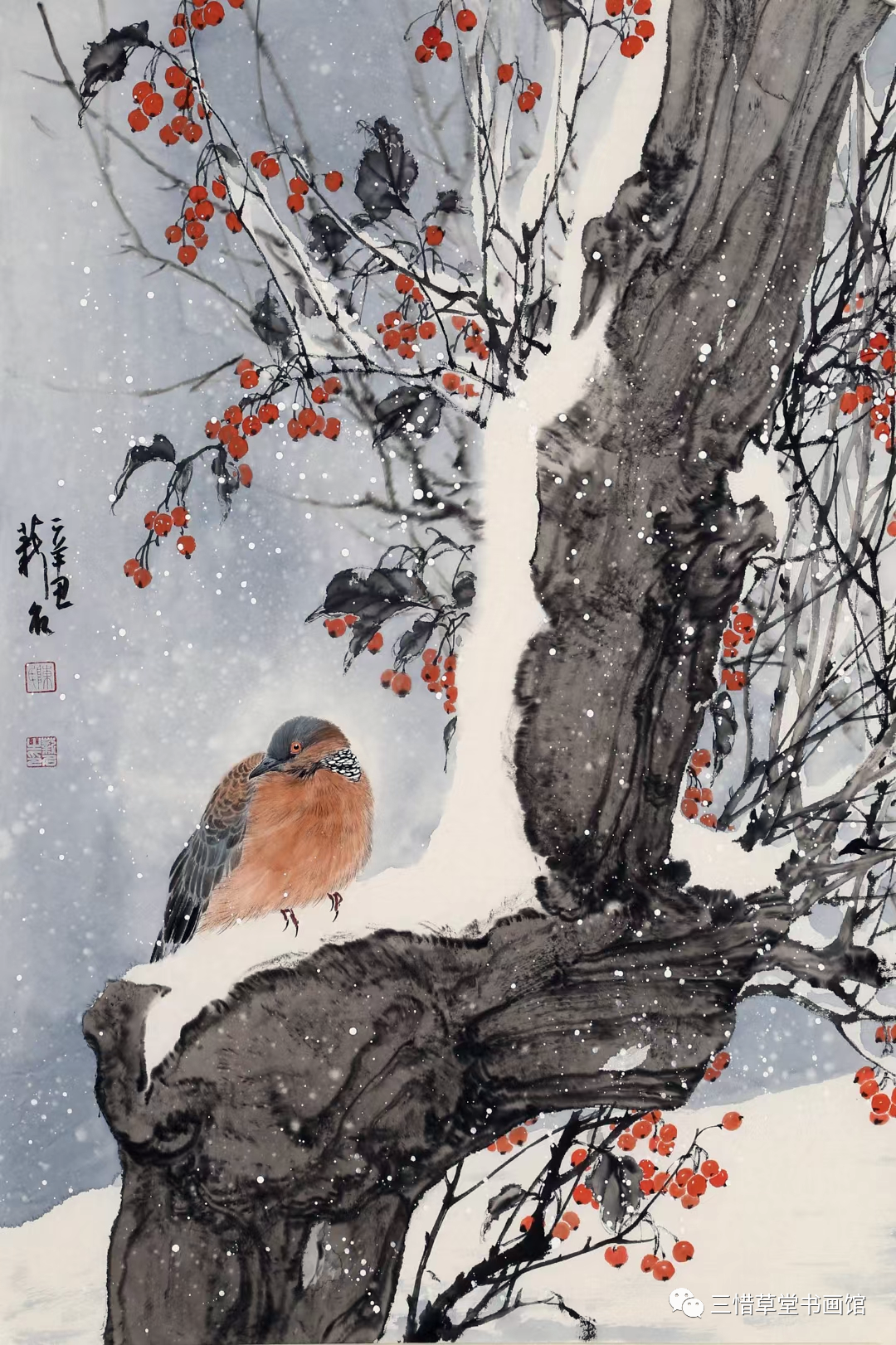 冰清玉洁  冷逸空寂——青年画家陈薪名雪景花鸟画品鉴