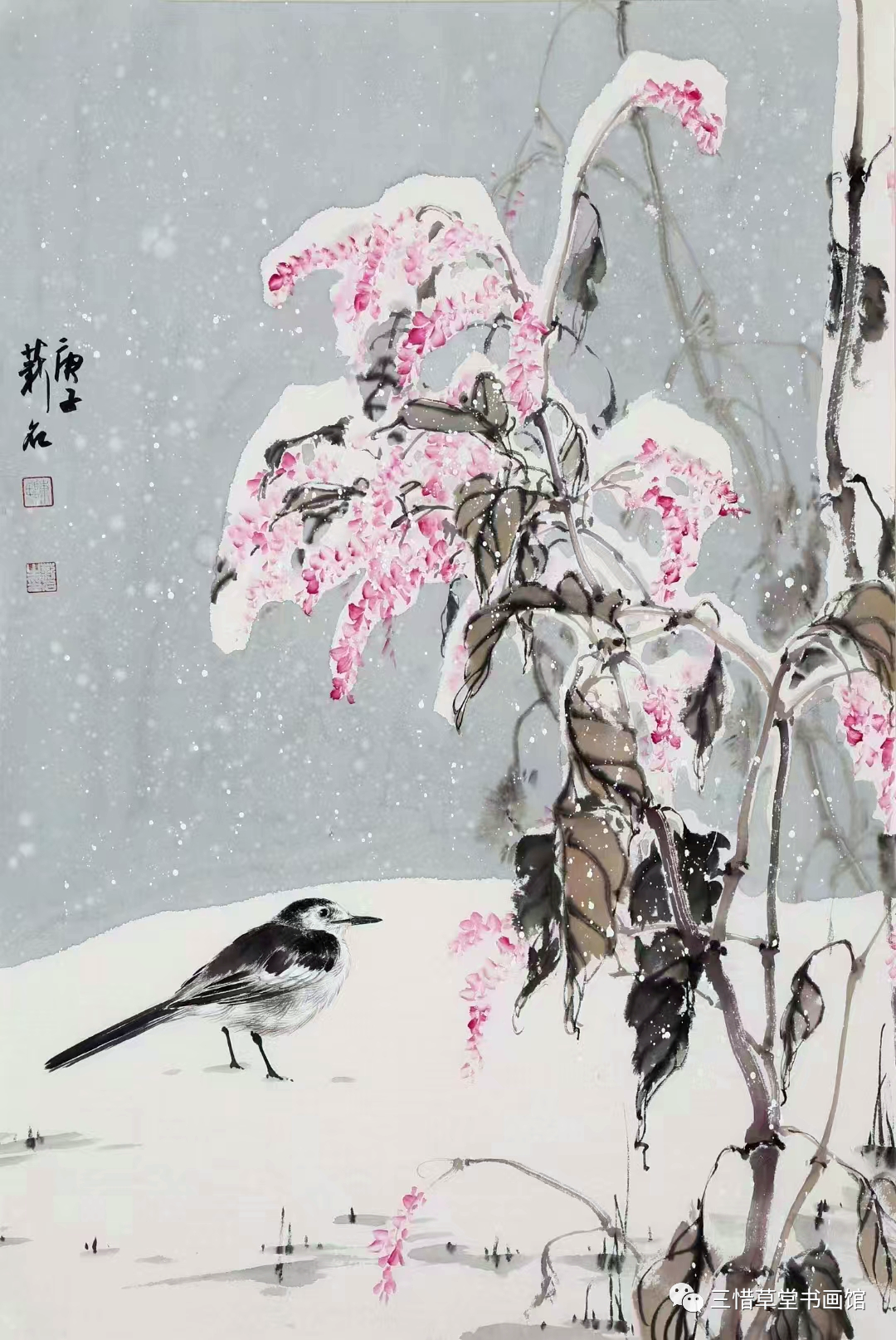 冰清玉洁  冷逸空寂——青年画家陈薪名雪景花鸟画品鉴