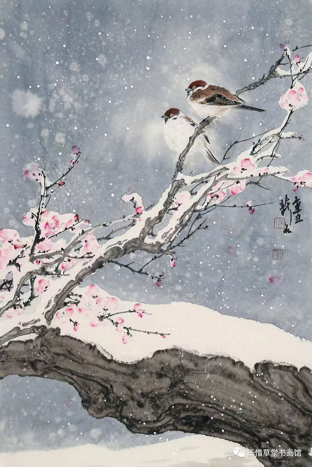 冰清玉洁  冷逸空寂——青年画家陈薪名雪景花鸟画品鉴