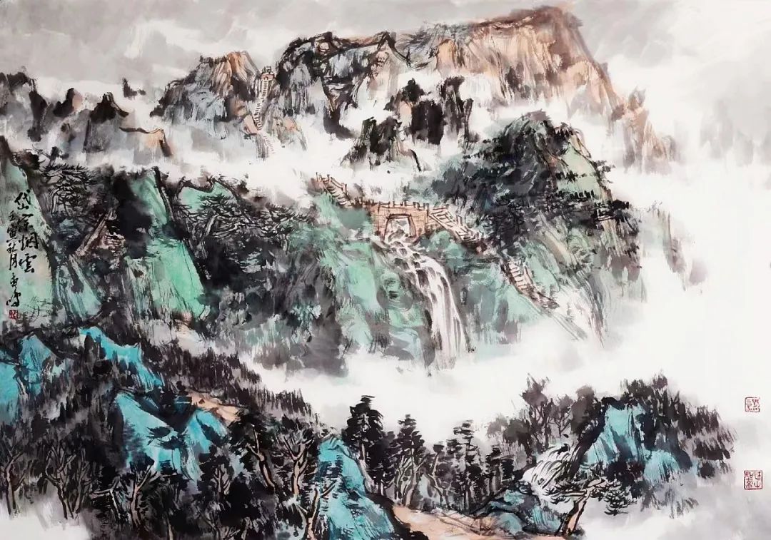 展岱岳雄风，著名画家孟鸣应邀参展“癸卯新相——庆新春书画名家网络邀请展”