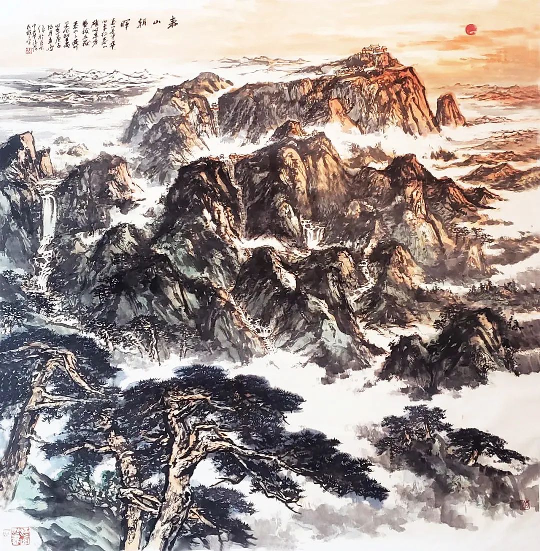 展岱岳雄风，著名画家孟鸣应邀参展“癸卯新相——庆新春书画名家网络邀请展”