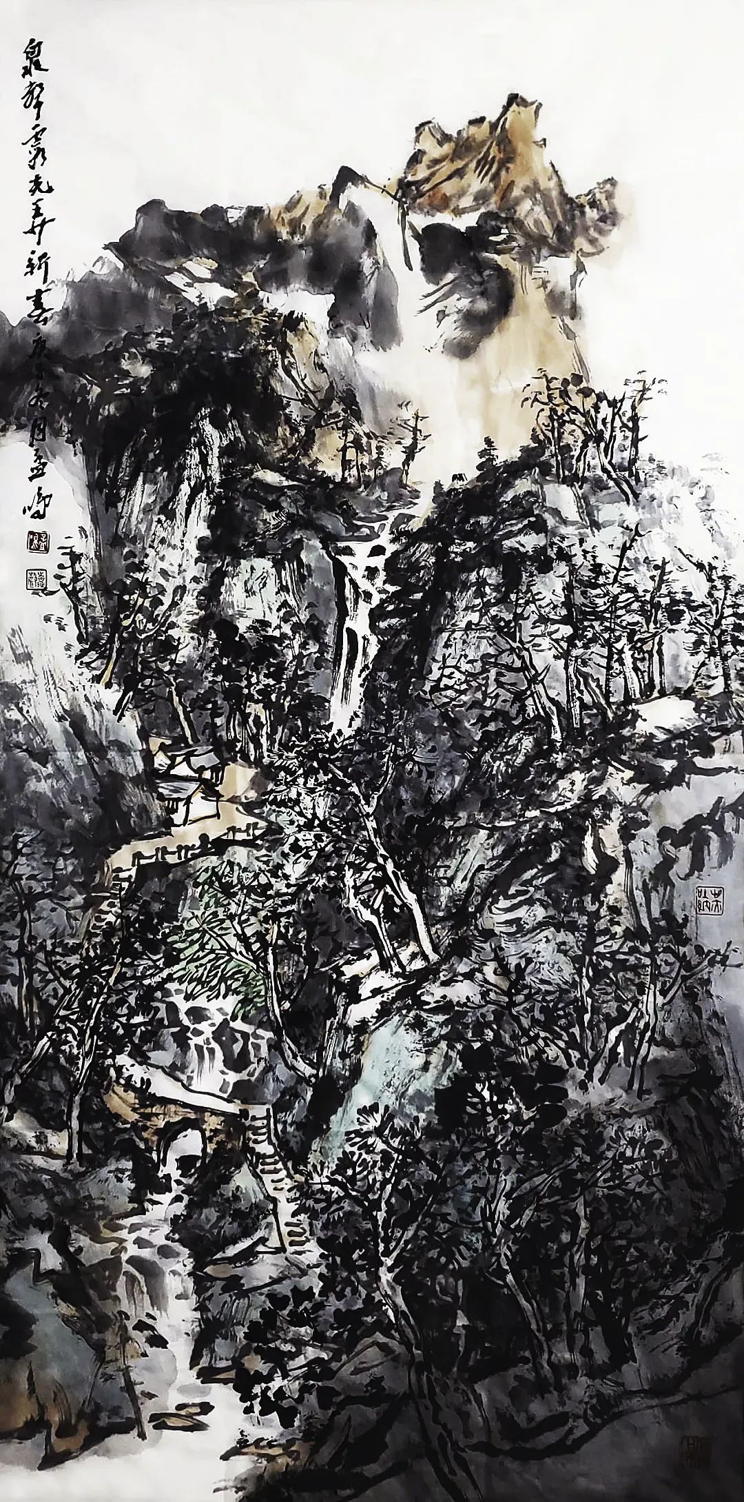 展岱岳雄风，著名画家孟鸣应邀参展“癸卯新相——庆新春书画名家网络邀请展”