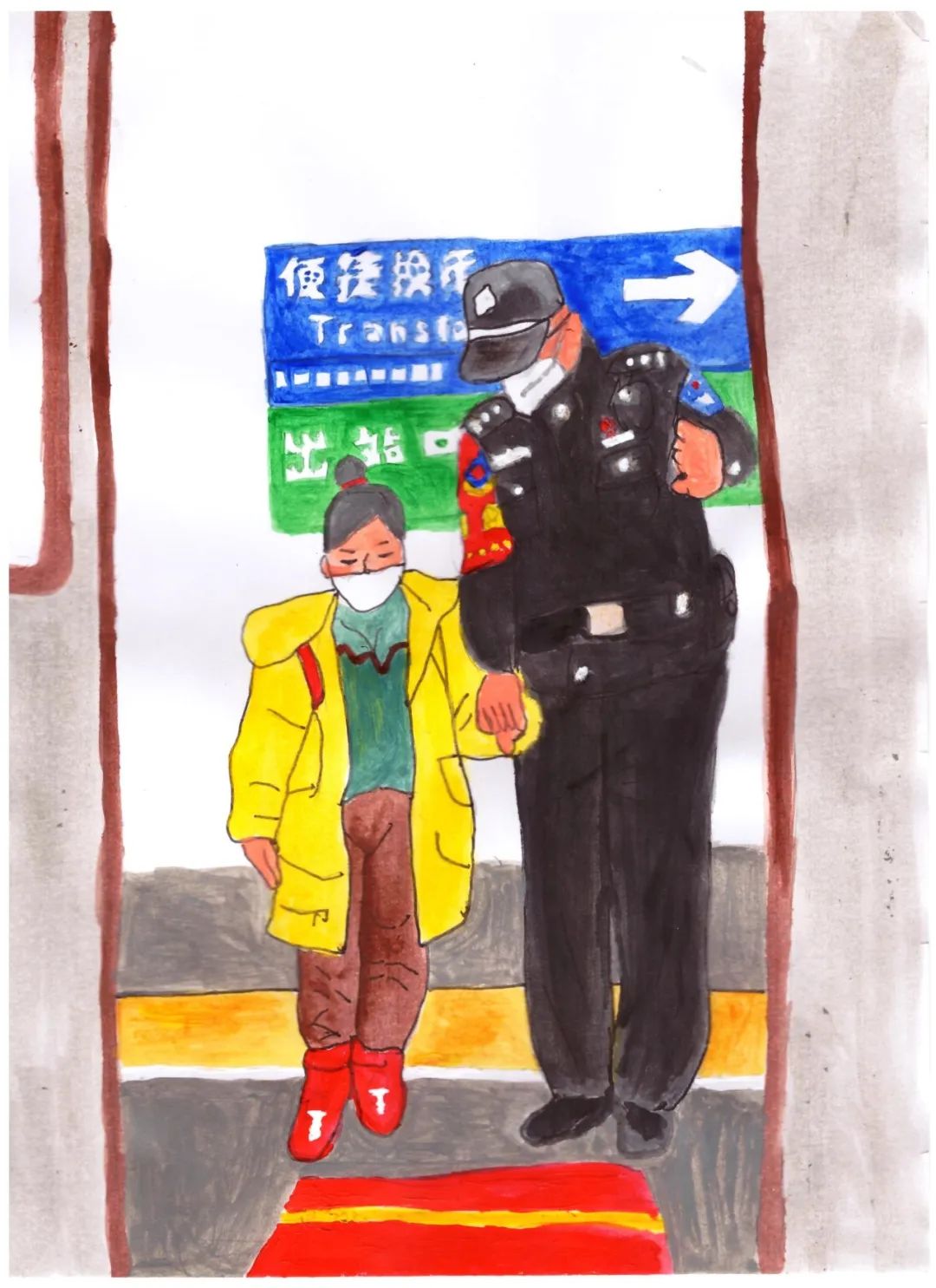 佳作欣赏 | 翰墨迎三八 巾帼展风采——第三届铁路公安女警官书画网络艺术展（美术篇）