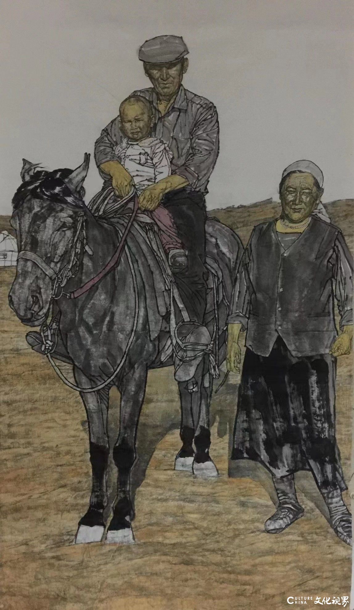 著名画家马国强的人物画：笔墨飘逸生动，展露东方韵致