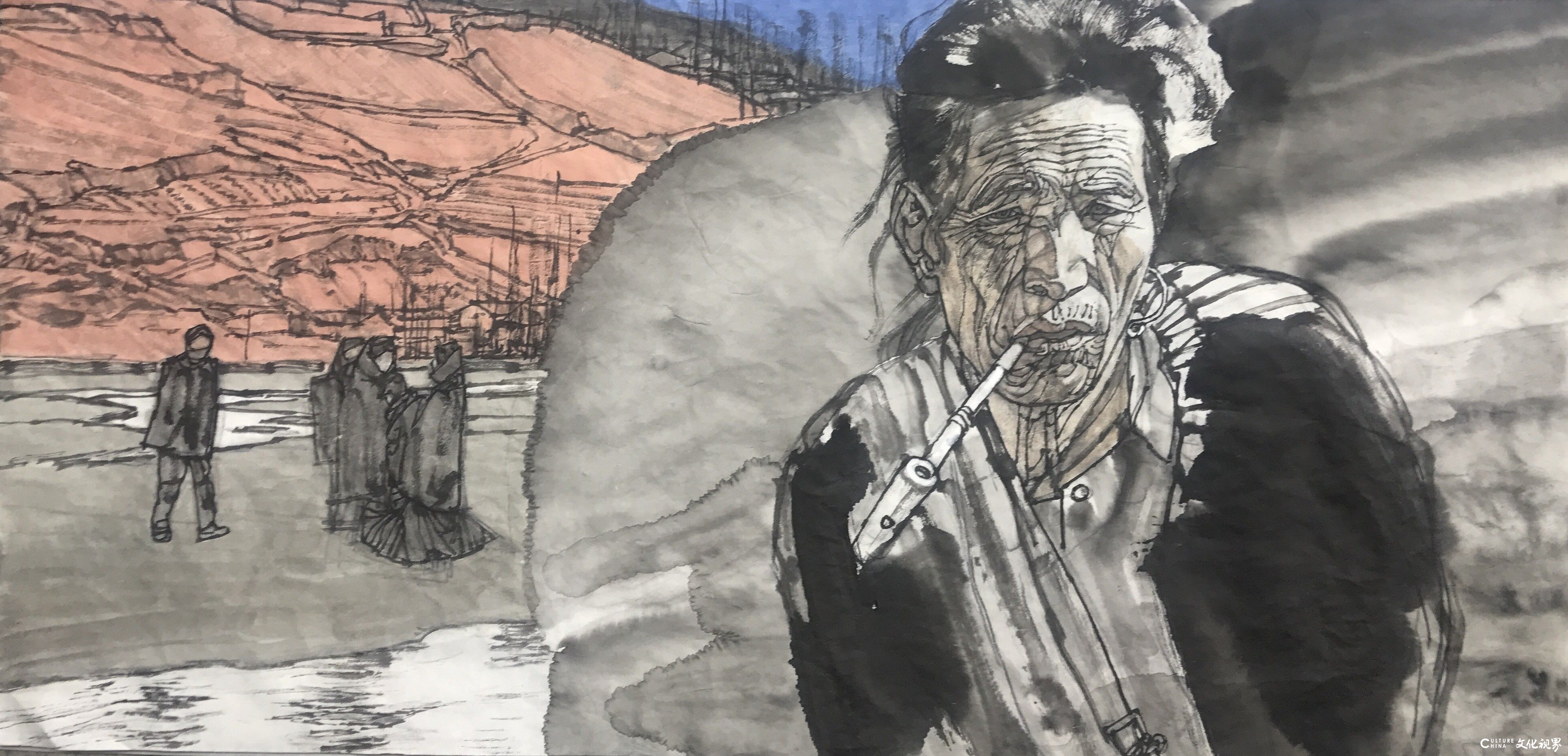 著名画家马国强的人物画：笔墨飘逸生动，展露东方韵致