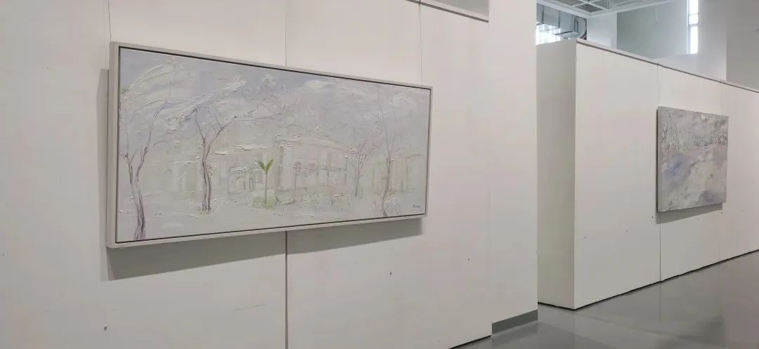 “白风景——刘春冰油画作品巡展”今日在海南师范大学开幕