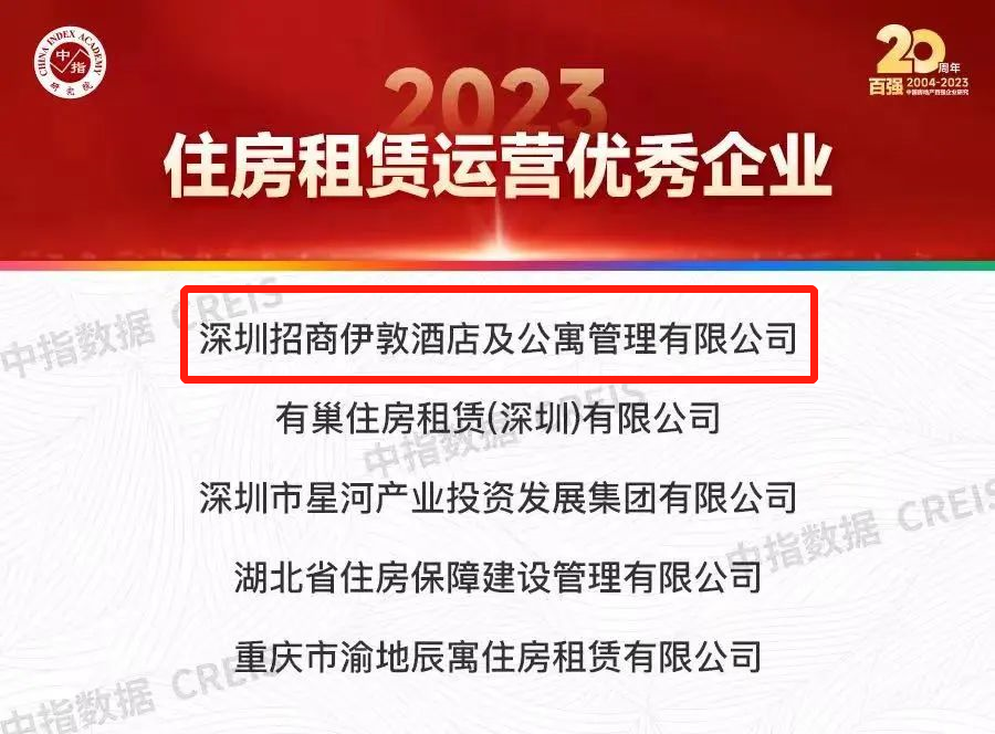 招商蛇口入选“2023中国房地产百强企业”