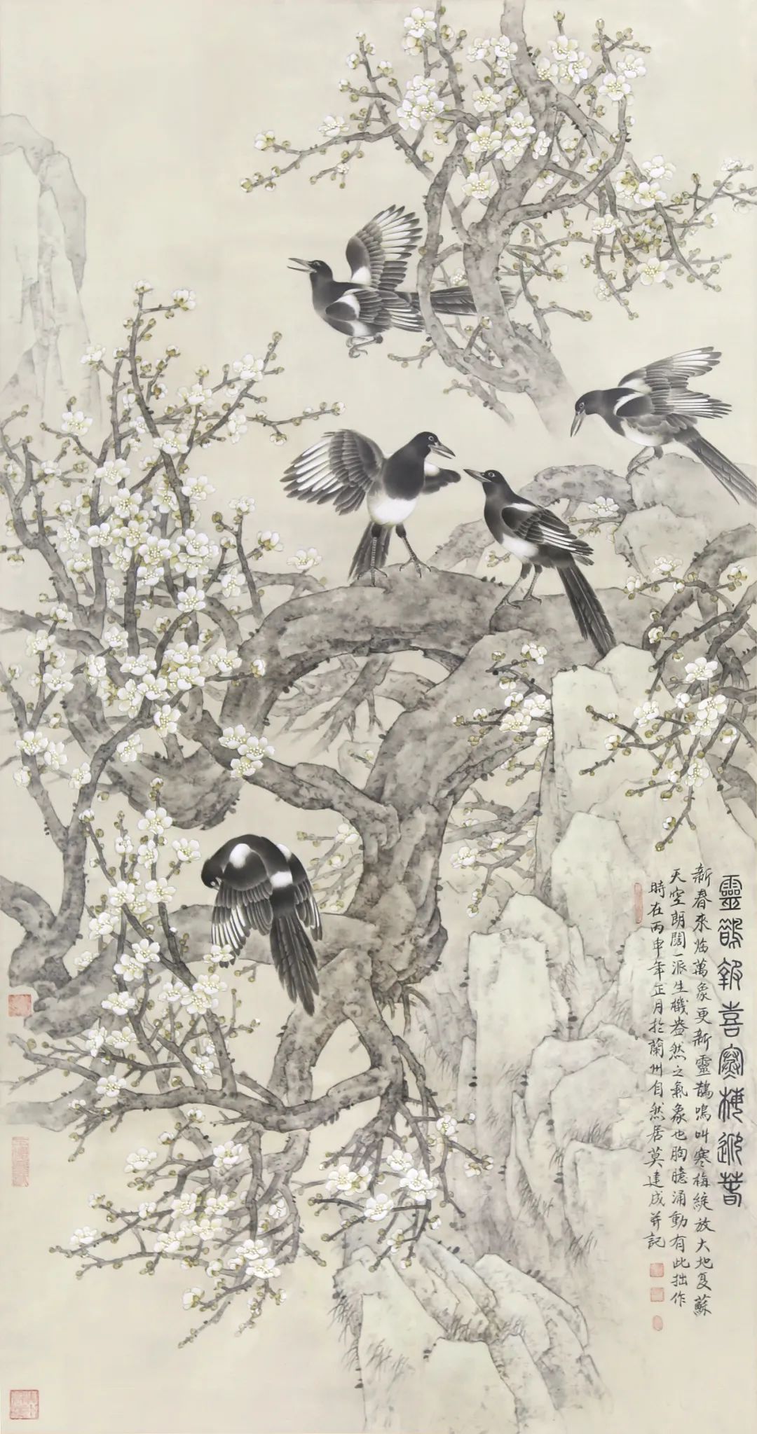 “根盛花荣·莫建成、莫晓松工笔花鸟画作品展”明日将在兰州开展