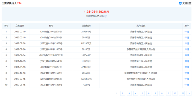 济南二建新增1条被执行人信息，标的3.7万元