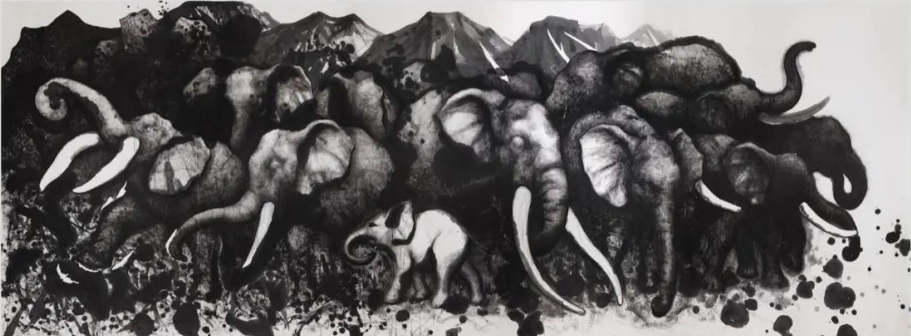 著名画家石磊参展“实境——广东当代水墨的循迹与衍变”，解构水墨语言