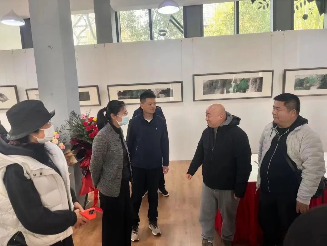 卢禹舜、于文江、范扬、胡应康应邀参加，临沂白鹭社区开展“走进社区 扎根人民”中国画名家邀请展活动