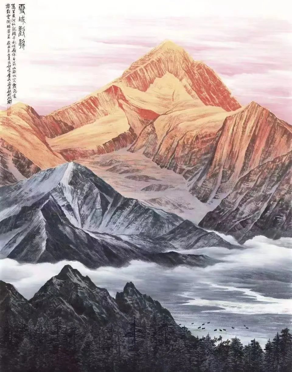 “得山之骨”，著名画家李兵笔下的冰山雪域之态