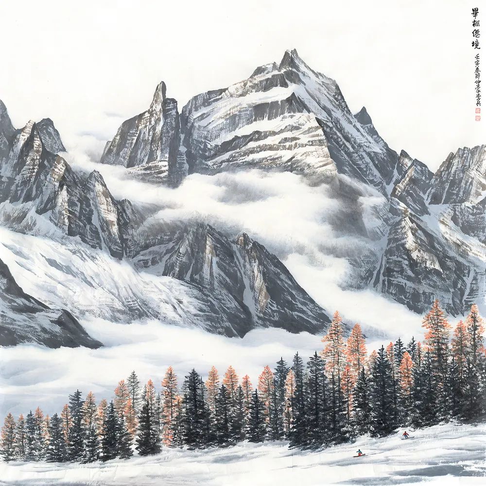 “得山之骨”，著名画家李兵笔下的冰山雪域之态