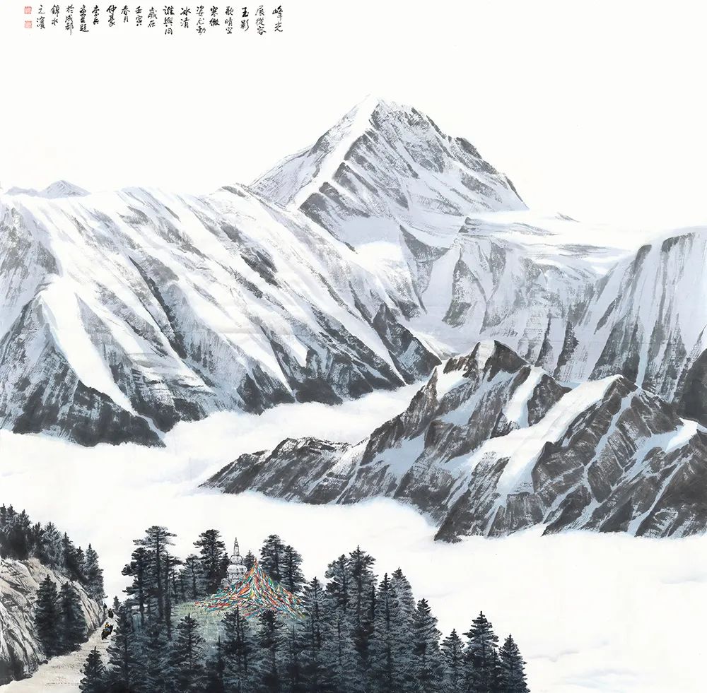 “得山之骨”，著名画家李兵笔下的冰山雪域之态