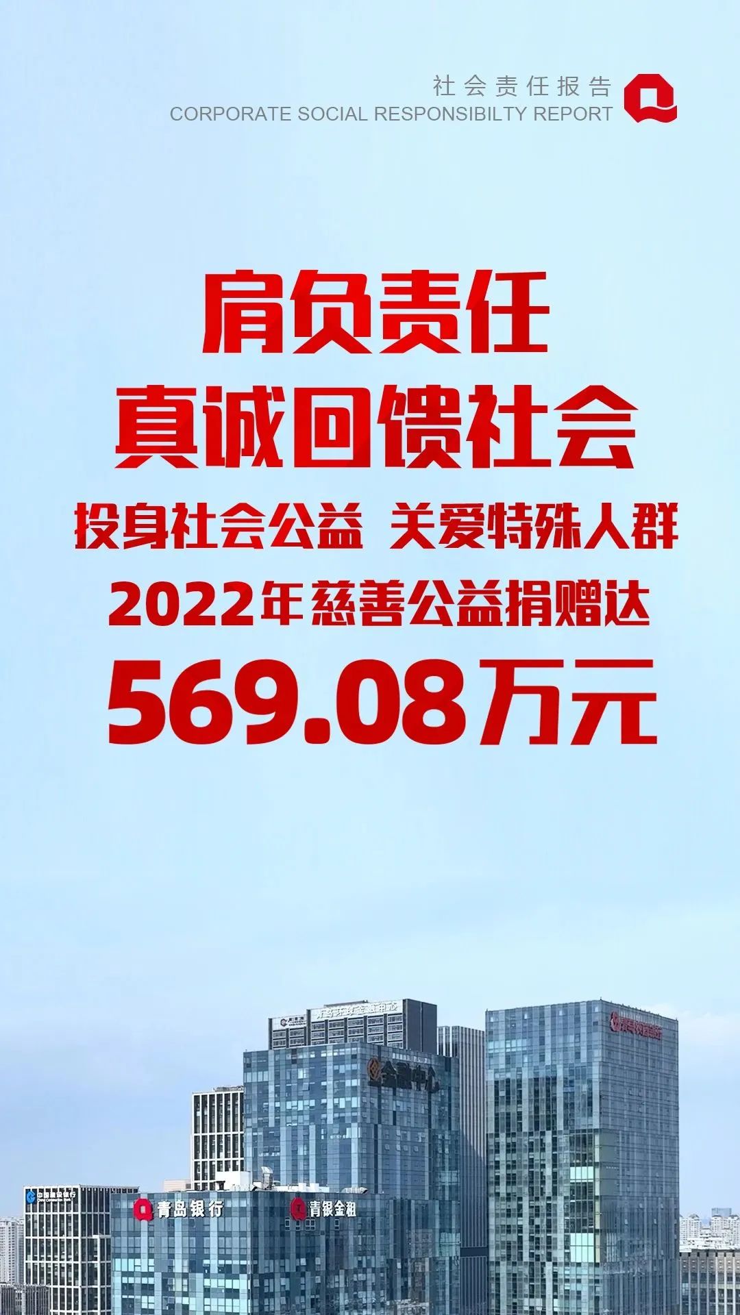 专业向上 金融向善——青岛银行发布2022年度社会责任报告