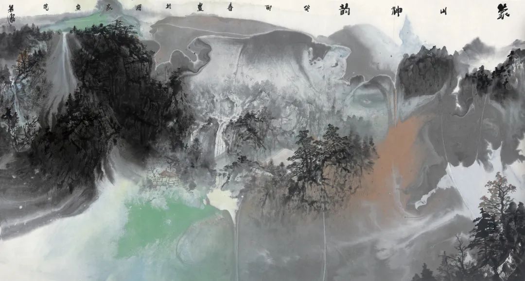 “观山照水——梁明艺术展”在临沂市博物馆开幕