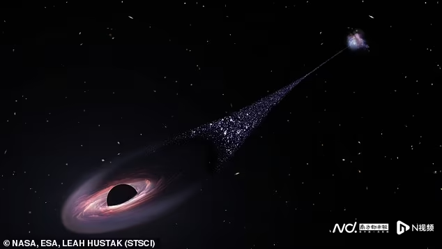NASA：一个“逃逸”黑洞正撕裂宇宙，距离地球75亿光年