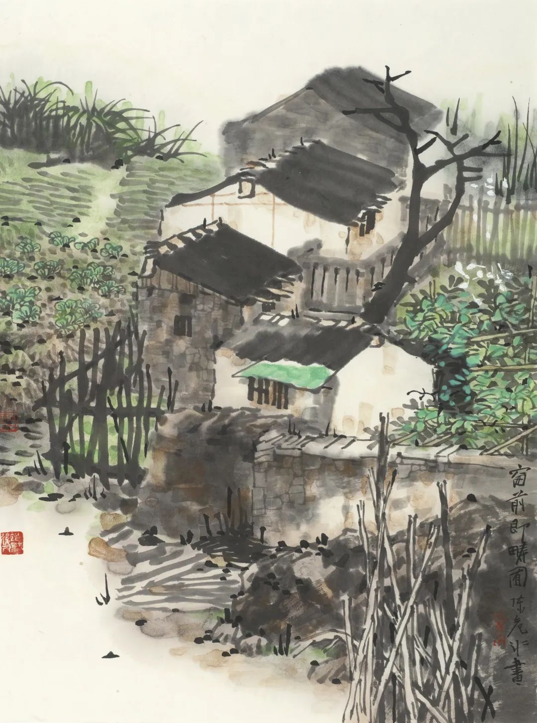 “春和长漾写江村——陈危冰田园山水画展”在苏州吴江展出