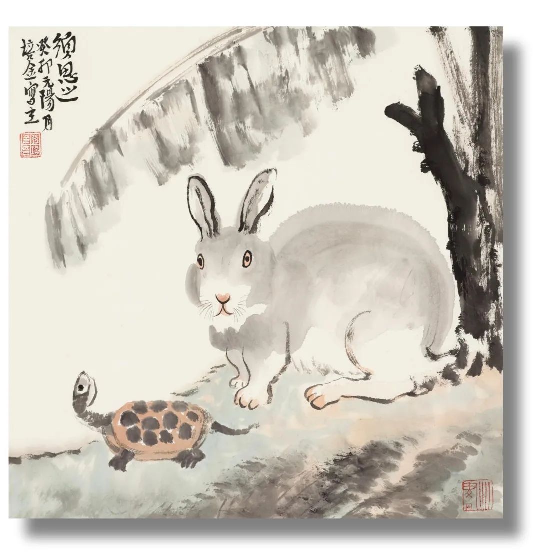 肖培金画兔：赏其态，崇其性，仰其神